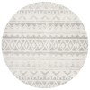 Tapete Adira de Diamantes en Marfil con Gris
