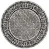 Tapete Adira de Diamantes en Marfil con Gris