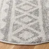 Tapete Adira de Diamantes en Marfil con Gris