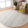 Tapete Adira de Diamantes en Marfil con Gris