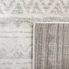 Tapete Adira de Diamantes en Marfil con Gris