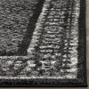 Tapete Adira de Diamantes en Negro con Gris