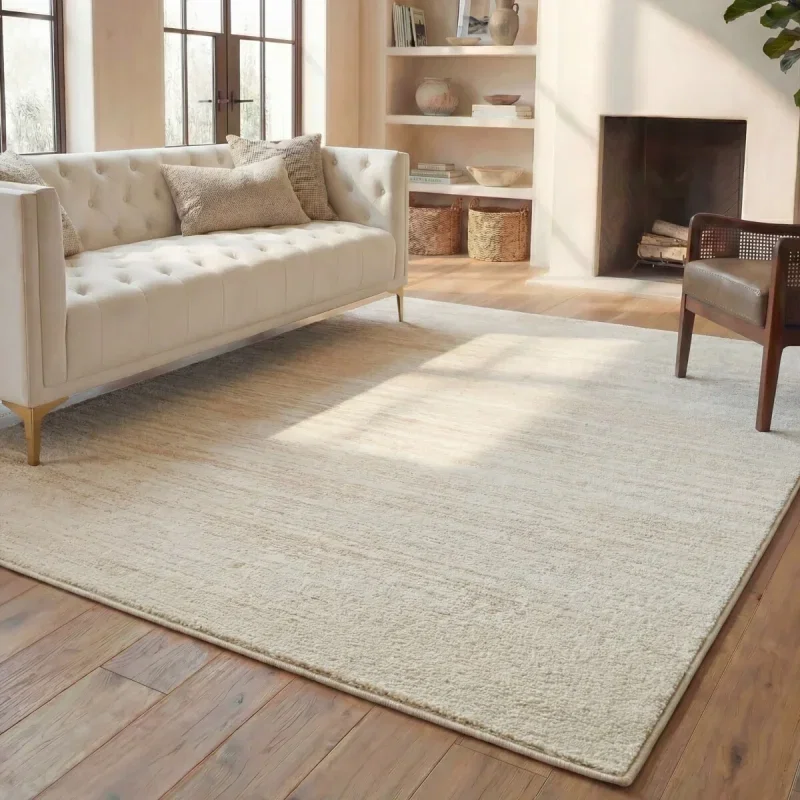 Tapete Adira de Rayas en Beige con Marfil