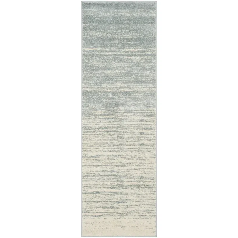 Tapete Adira de Rayas en Gris con Marfil