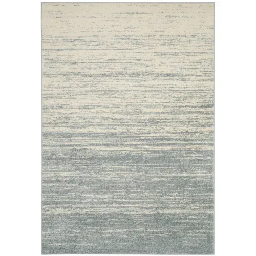 Tapete Adira de Rayas en Gris con Marfil