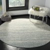 Tapete Adira de Rayas en Gris con Marfil