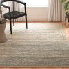 Tapete Adira de Rayas en Gris con Marfil