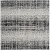 Tapete Adira de Rayas en Gris con Negro
