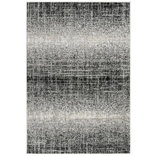 Tapete Adira de Rayas en Gris con Negro
