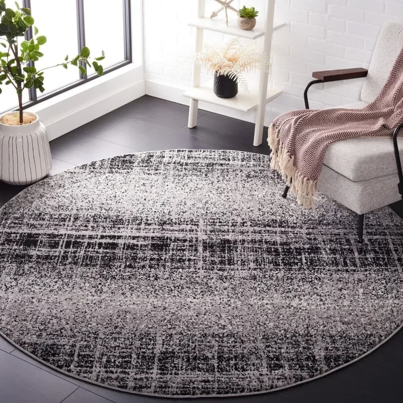 Tapete Adira de Rayas en Gris con Negro