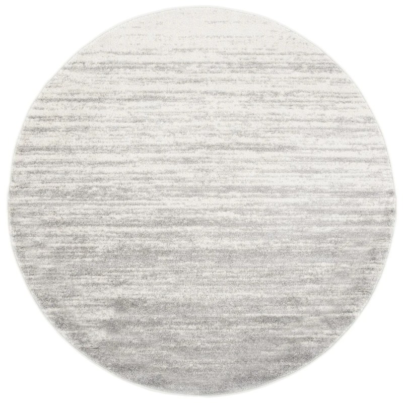 Tapete Adira de Rayas en Marfil con Gris