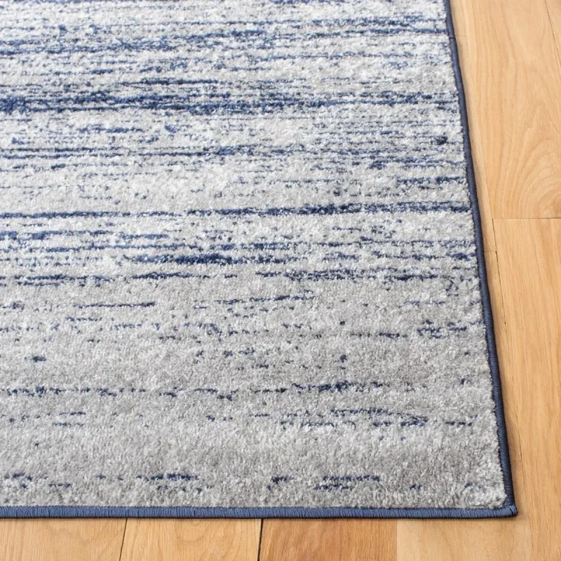 Tapete Adira Desvanecido en Azul y Gris