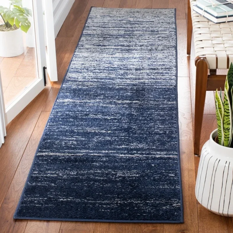 Tapete Adira Desvanecido en Azul y Gris