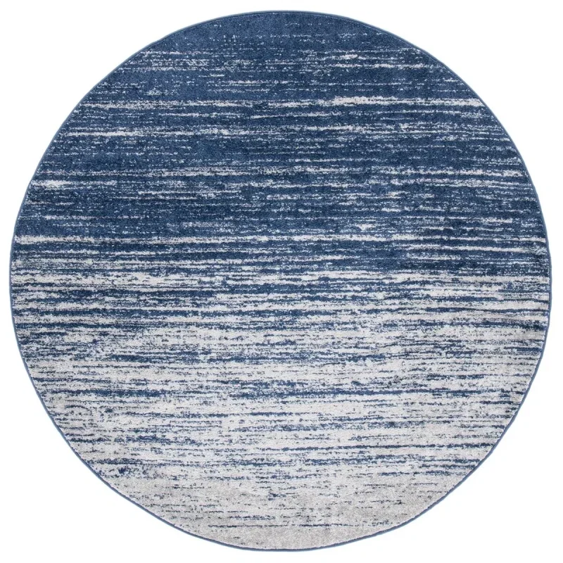 Tapete Adira Desvanecido en Azul y Gris