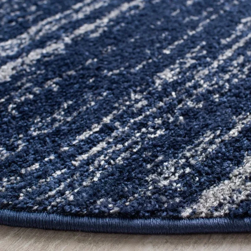 Tapete Adira Desvanecido en Azul y Gris