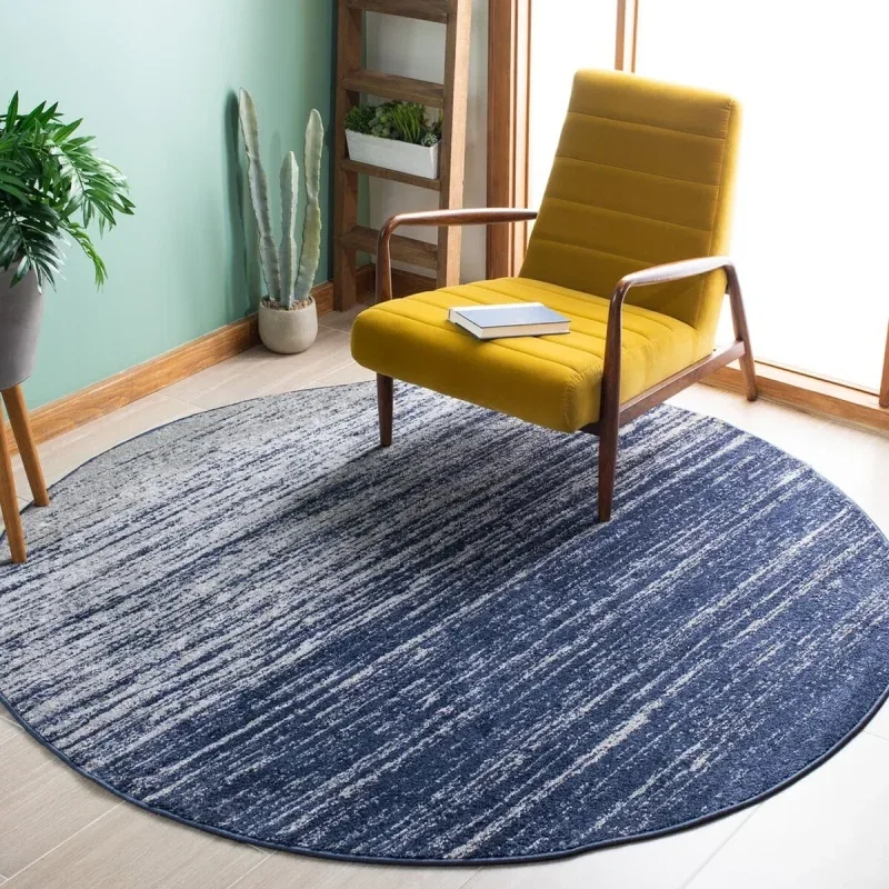Tapete Adira Desvanecido en Azul y Gris