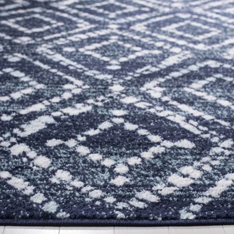 Tapete Adira Diamantes Tribales en Azul