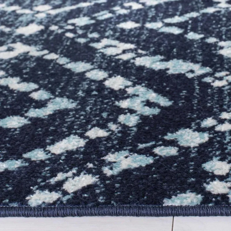 Tapete Adira Diamantes Tribales en Azul