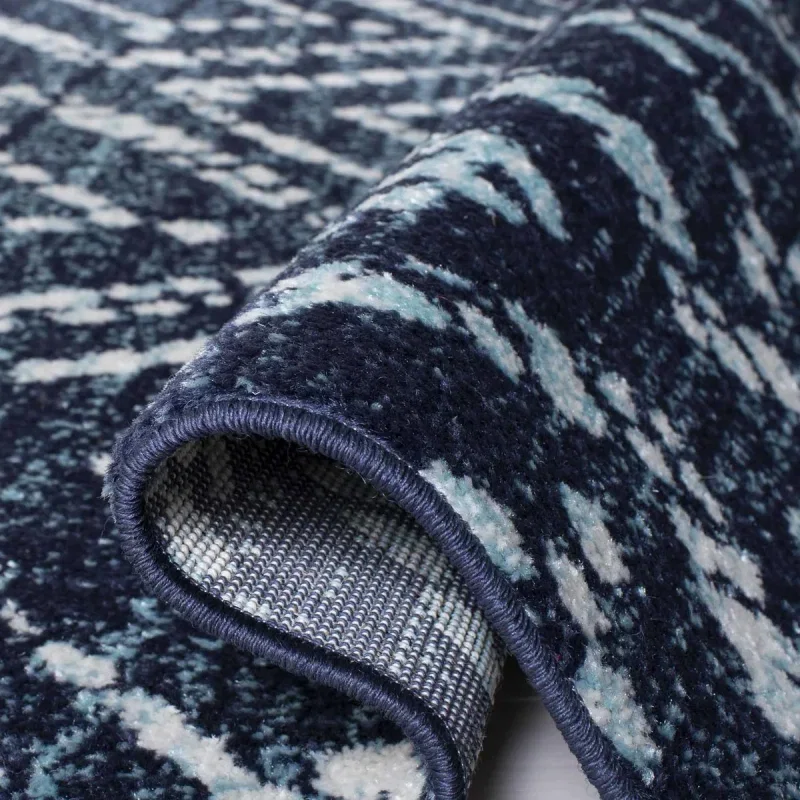 Tapete Adira Diamantes Tribales en Azul