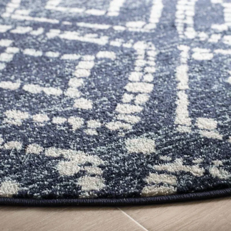 Tapete Adira Diamantes Tribales en Azul