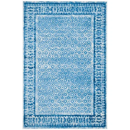 Tapete Adira Enmarcado Tribal en Azul