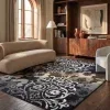 Tapete Adira Damasco Floral en Negro