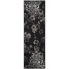 Tapete Adira Floral en Negro con Gris