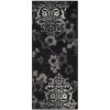 Tapete Adira Floral en Negro con Gris