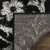 Tapete Adira Floral en Negro con Gris