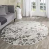Tapete Adira Floreado en Marfil y Purpura