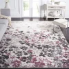Tapete Adira Floreado en Marfil y Purpura