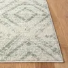 Tapete Adira Geométrico en Marfil con Verde