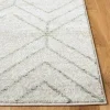 Tapete Adira Geométrico en Marfil con Verde Salvia