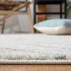 Tapete Adira Geométrico en Marfil con Verde Salvia