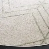 Tapete Adira Geométrico en Marfil con Verde Salvia