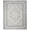 Tapete Adira Medallón en Marfil con Azul Marino