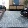 Tapete Adira Moderno en Azul con Marfil