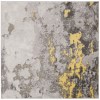 Tapete Adira Moderno en Gris con Amarillo