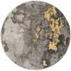 Tapete Adira Moderno en Gris con Amarillo