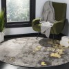 Tapete Adira Moderno en Gris con Amarillo