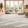 Tapete Adira Moderno en Gris con Marfil