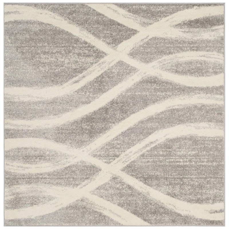 Tapete Adira Moderno en Gris con Marfil