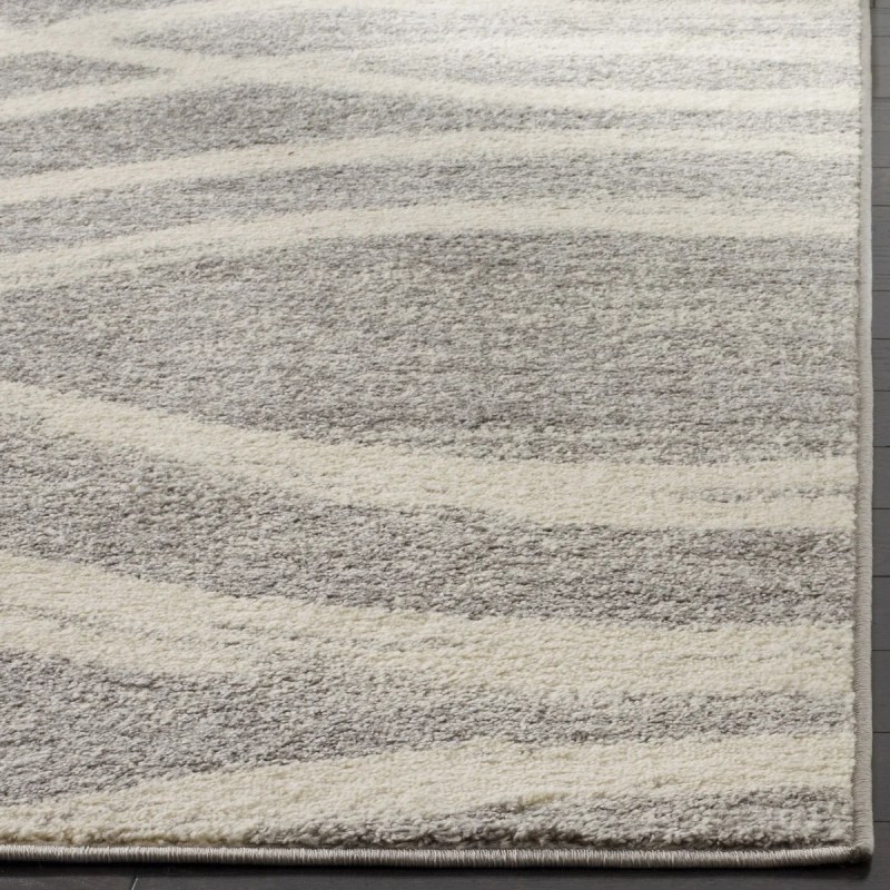 Tapete Adira Moderno en Gris con Marfil