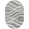 Tapete Adira Moderno en Gris con Marfil