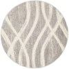 Tapete Adira Moderno en Gris con Marfil