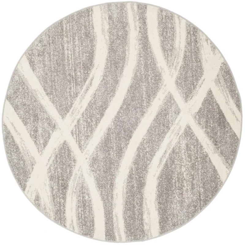 Tapete Adira Moderno en Gris con Marfil