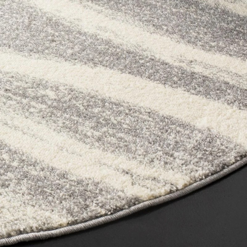 Tapete Adira Moderno en Gris con Marfil