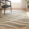 Tapete Adira Moderno en Gris con Marfil