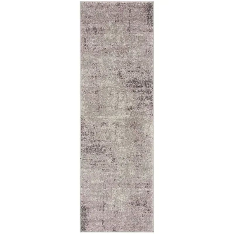 Tapete Adira Moderno en Gris con Morado