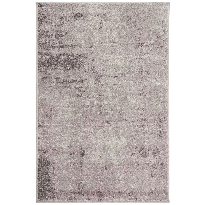 Tapete Adira Moderno en Gris con Morado